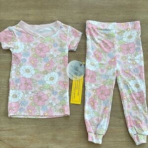 Bamboo Floral Kids Pajama Set